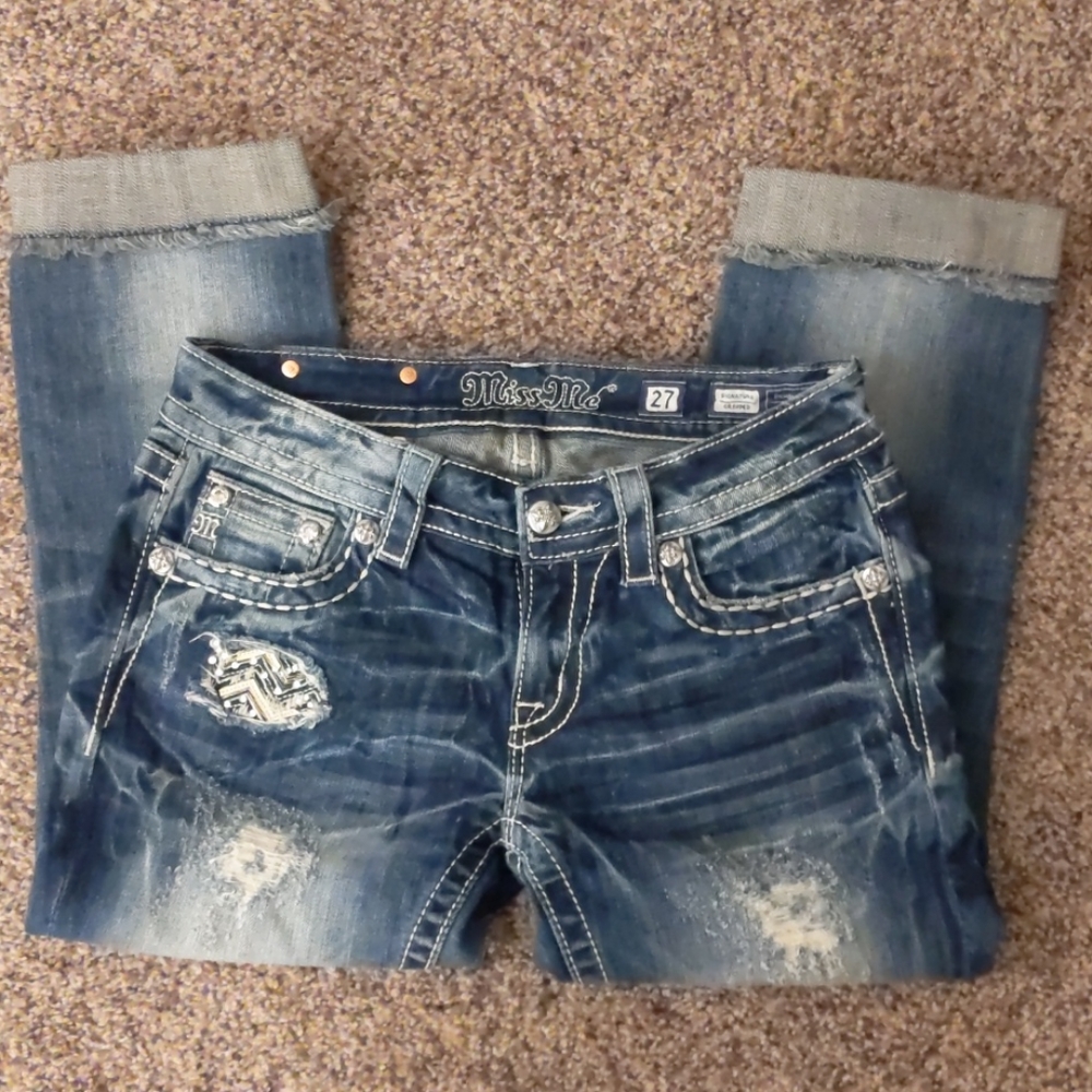 Miss Me Distressed Crops